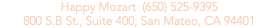 Happy Mozart (650) 525-9395 800 S.B St., Suite 400, San Mateo, CA 94401